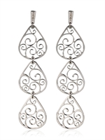 RAFIDA BIJOUX - DROP EARRINGS - SILVER
