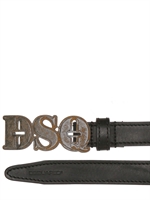 DSQUARED - 2,5CM VINTAGED DSQ SCHNALLE - SCHWARZ