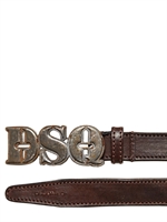 DSQUARED - 2,5CM VINTAGED DSQ SCHNALLE - DUNKELBRAUN