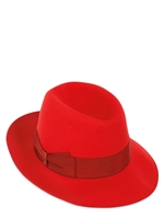 BORSALINO - CAPPELLO IN FELTRO DI LAPIN - ROSSO