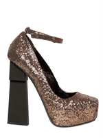 APERLAI - 135MM GLITTER PUMPS - BRONZE