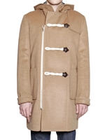 BAND OF OUTSIDERS - ZIP UP CAMEL HAIR DUFFLE COAT - CAMEL