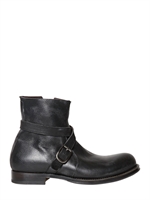 SHOTO - DIP DYED ZIP & SCHNALLEN STIEFEL - SCHWARZ