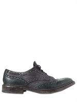 PAUL VAN HAAGEN - SCARPE STRINGATE DERBY BROGUE - GRIGIO/VERDE