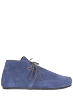 PETER NON - SCARPE STRINGATE IN CAMOSCIO - BLU