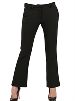 MSGM - PANTALONI STRETCH IN TECNO ALPACA - NERO