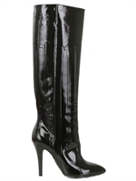 MAISON MARTIN MARGIELA - 100MM PATENT BOOTS - BLACK