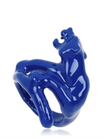 MARMÈN - ENAMELED PANTHER RING - BLUE