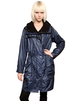 CHRISTOPHER RAEBURN - WASSERFESTER NYLON DOPPELSCHICHT PARKA - BLAU