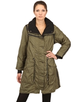 CHRISTOPHER RAEBURN - WASSERFESTER NYLON DOPPELSCHICHT PARKA - MILITARY