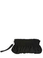 N°21 - WOOL CASHMERE CLOTH CLUTCH - BLACK
