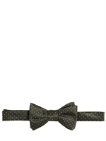 LANVIN - POLKA DOT SILK OTTOMAN BOW TIE - GREEN
