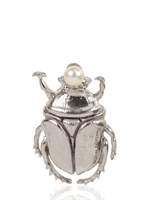 DELFINA DELETTREZ - COCKROACH SILVER BROOCH - SILVER