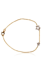 PERLOTA - DIAMANT STERN ARMBAND - ROSA/GOLD