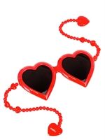 JEREMY SCOTT - HERZ SONNENBRILLE - ROT