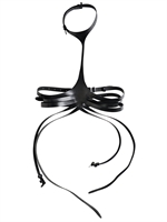 ANN DEMEULEMEESTER - CINTURA A VITA ALTA IN PELLE - NERO