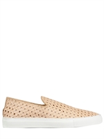 ROCCO P. - GEWEBTE SLIP-ON LOAFERS AUS GEWASCHENEM LEDER - NATUR