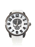 TENDENCE - GULLIVER SKULL UHR - SCHWARZ/WEIß