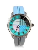 TENDENCE - CRAZY MEDIUM UHR - BLAU /SCHWARZ
