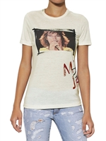 DOLCE & GABBANA - MICK JAGGER PRINT COTTON JERSEY T-SHIRT - WHITE