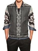 DOLCE & GABBANA - GIACCA REVERSIBILE IN DENIM E SETA - MULTICOLORE