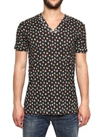 DOLCE & GABBANA - BOX DRUCK BAUMWOLLE JERSEY T-SHIRT - SCHWARZ