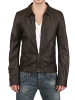 DOLCE & GABBANA - NAPPA LEATHER JACKET - BLACK