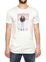 DOLCE & GABBANA - KEN PRINT BAUMWOLL-JERSEY T-SHIRT - HELLGRAU