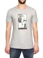 DOLCE & GABBANA - COCA COLA PRINT BAUMWOLL-JERSEY T-SHIRT - GRAU