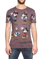 DOLCE & GABBANA - T-SHIRT AUS BAUMWOLL-RAYON-JERSEY MIT MICKEY MOUSE - PINK