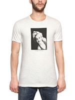 DOLCE & GABBANA - MARYLIN PRINT BAUMWOLL-JERSEY FLAX T-SHIRT - WEIß