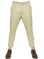 DOLCE & GABBANA - PANTALONI IN TELA DI COTONE E LINO - BEIGE