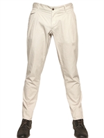 DOLCE & GABBANA - PANTALONI IN COTONE TINTO CAPO - BEIGE