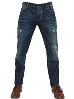 DOLCE & GABBANA - JEANS IN DENIM DESTROYED GOLD FIT 18CM - BLU