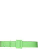 FAUSTO PUGLISI - CINTURA IN LYCRA SU PELLE - VERDE LIME