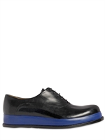 JIL SANDER - SCARPE STRINGATE IN PELLE 30MM - BLU SCURO
