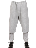 FRANCISCO VAN BENTHUM - 3/4 LENGTH COTTON BLEND JOGGING TROUSERS - HEATHER
