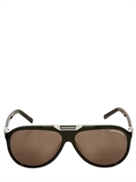 KARL LAGERFELD PARIS - ACETATE AVIATOR SUNGLASSES - BLACK