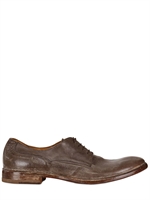 MOMA - SCARPE DERBY IN PELLE LAVATA - GRIGIO