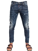 DSQUARED - JEANS BASIC TWIST IN DENIM 16.5CM - BLU