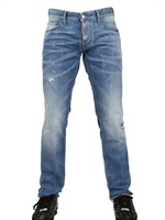 DSQUARED - JEANS SLIM FIT IN DENIM STRETCH 19CM - BLU