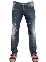 DSQUARED - JEANS SLIM FIT IN DENIM 19CM - BLU