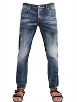 DSQUARED - JEANS KENNY TWIST IN DENIM STRETCH 16.5CM - BLU