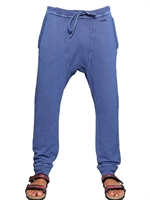 DSQUARED - COTTON FLEECE JOGGING PANTS - BLUE