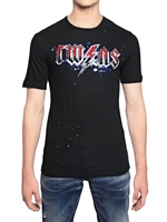 DSQUARED - T-SHIRT AUS BAUMWOLL-LEINENJERSEY & 