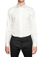 DSQUARED - CALL ME COTTON POPLIN REGULAR FIT SHIRT - WHITE