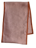 ANN DEMEULEMEESTER - REVERSIBLER METALLISCHER SEIDEN CANVAS SCHAAL - ORANGE/PINK