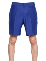 NEIL BARRETT - SHORTS AUS MODALFASER CUPRO UND SEGELTUCH - BLAU