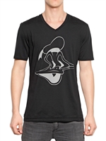 NEIL BARRETT - T-SHIRT AUS BAUMWOLLJERSEY MIT DONALD DUCK DRUCK - SCHWARZ