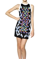 PETER PILOTTO - BESTICKTES TECHNO-MASCHENKLEID - MULTI